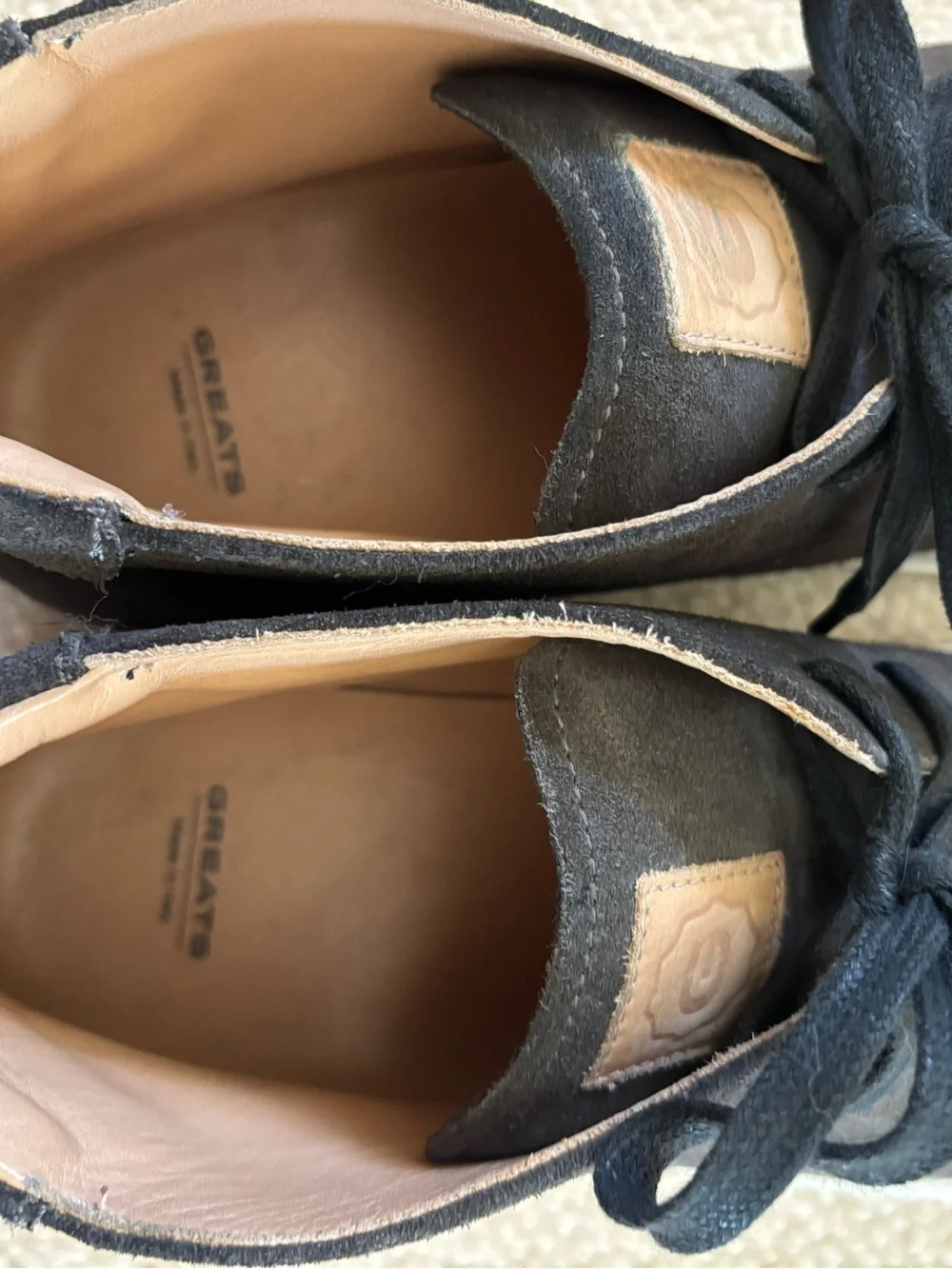 Greats Brooklyn Men's Charcoal Gray Suede Chukka Sneakers 9.5 EUC